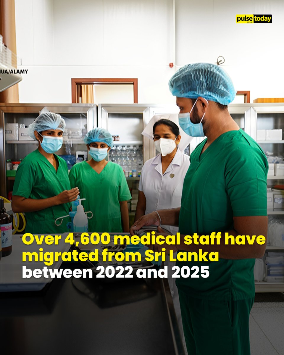 pulse_today's tweet photo. Sri Lanka’s Health Minister, Dr Nalinda Jayatissa, raised serious concerns over the growing migration of health professionals during his address at the World Health Assembly in Geneva.
Read more: https://t.co/8QFAnVaBZZ
#PulseToday #SLNews #SriLanka #LKA #WHO #HealthSL #MOH https://t.co/9zs5vrvj1n