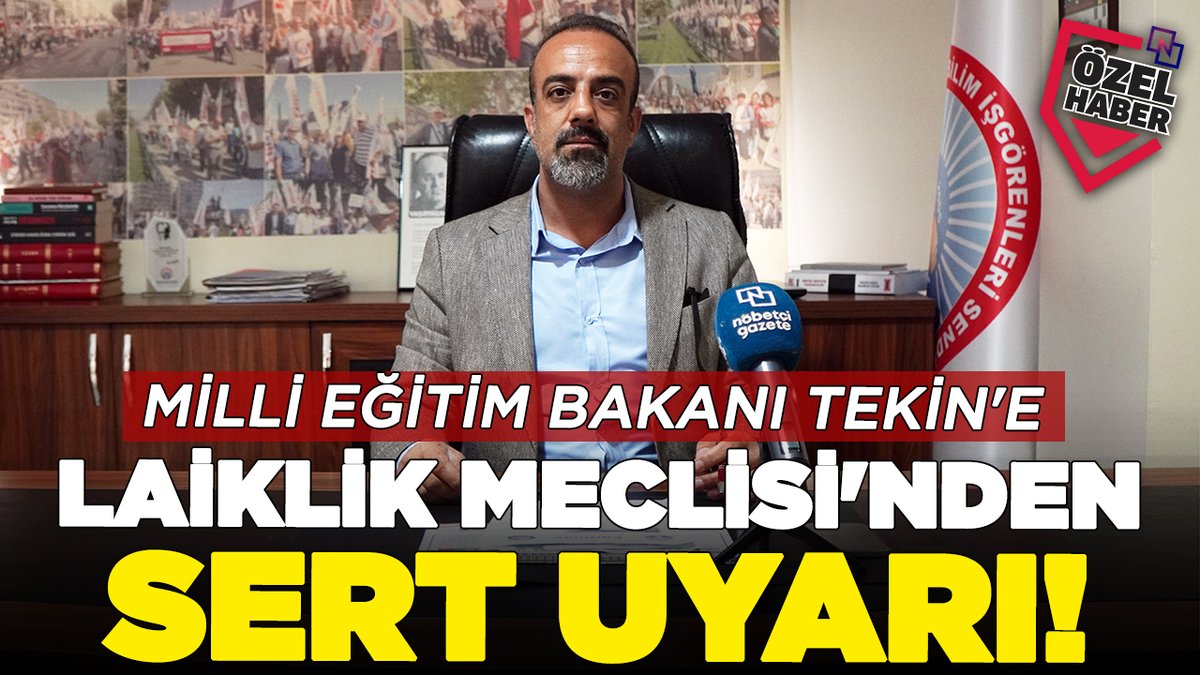 Bakan Yusuf Tekin'e Laiklik Meclisi'nden sert uyarı
nobetcigazete.com/bakan-yusuf-te…
#eğitim #Bursa <a href="/Yusuf__Tekin/">Yusuf Tekin</a> <a href="/ozkanrona/">Özkan RONA</a> <a href="/LaiklikMeclisi/">Laiklik Meclisi</a> <a href="/egitimis/">Eğitim-İş</a> <a href="/egitimisbursa/">Eğitim-İş Bursa</a> @BirlesikKamu_is <a href="/secilsemizozcan/">Seçil Semiz özcan 💫</a>