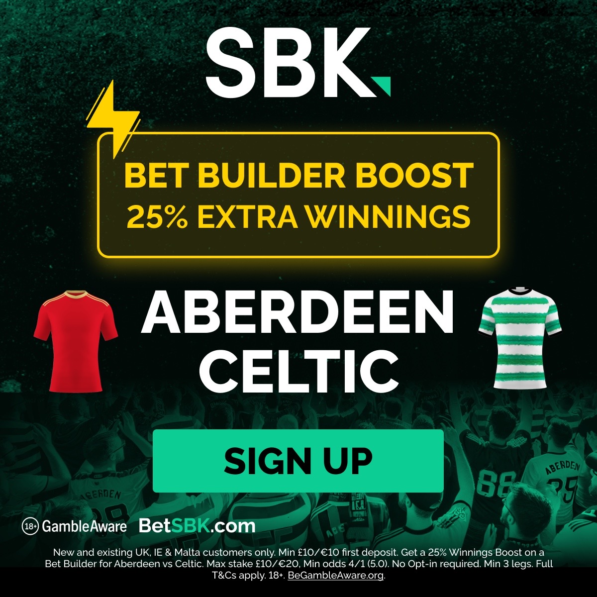 Open Goal (@opengoalsport) on Twitter photo 🚨🏆⚽️SCOTTISH CUP FINAL BET BUILDER BOOST w/ <a href="/sbk/">SBK</a>
SBK are boosting your winnings by 25% for the <a href="/AberdeenFC/">Aberdeen FC</a> vs. <a href="/CelticFC/">Celtic Football Club</a> Scottish Cup Final!
Sign up here ➡️ bit.ly/SBKxOpenGoal
#AD | T & Cs Apply | 18+ | GambleAware.org 🚨🏆⚽️SCOTTISH CUP FINAL BET BUILDER BOOST w/ <a href="/sbk/">SBK</a>
SBK are boosting your winnings by 25% for the <a href="/AberdeenFC/">Aberdeen FC</a> vs. <a href="/CelticFC/">Celtic Football Club</a> Scottish Cup Final!
Sign up here ➡️ bit.ly/SBKxOpenGoal
#AD | T & Cs Apply | 18+ | GambleAware.org