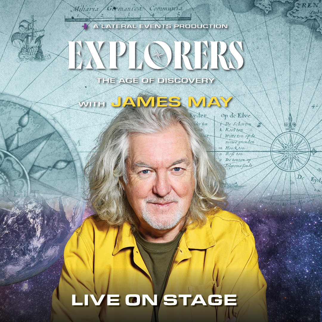 Hear the stories of extraordinary explorers who traversed deserts, scaled mountains and sailed into the unknown, told by award-winning journalist &amp; TV presenter, James May 🔍 

📆 Wed 15 Oct
📍 Victoria Hall
🎟️ atgtix.co/4ie9yCL