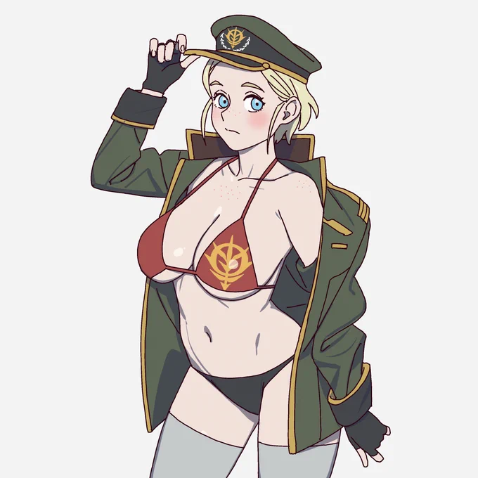 艦長の誕生パーティーの余興ででかいケーキから出てくる役を任じられたセファ伍長 