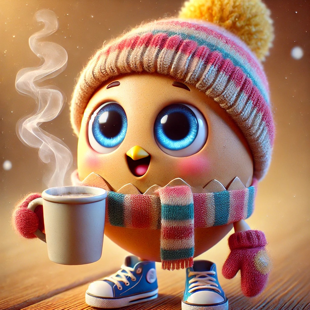 eggbertcoin's tweet photo. 🥚 Hot cocoa, cozy vibes, and a shell full of potential.
$EGGBERT stays warm now… but soon he’s popping off.
Ready your wallets — hatch day is near.
#EGGBERT #Solana #Memecoin #Crypto #CuteCoin #Web3Vibes https://t.co/gRwfM6OVze