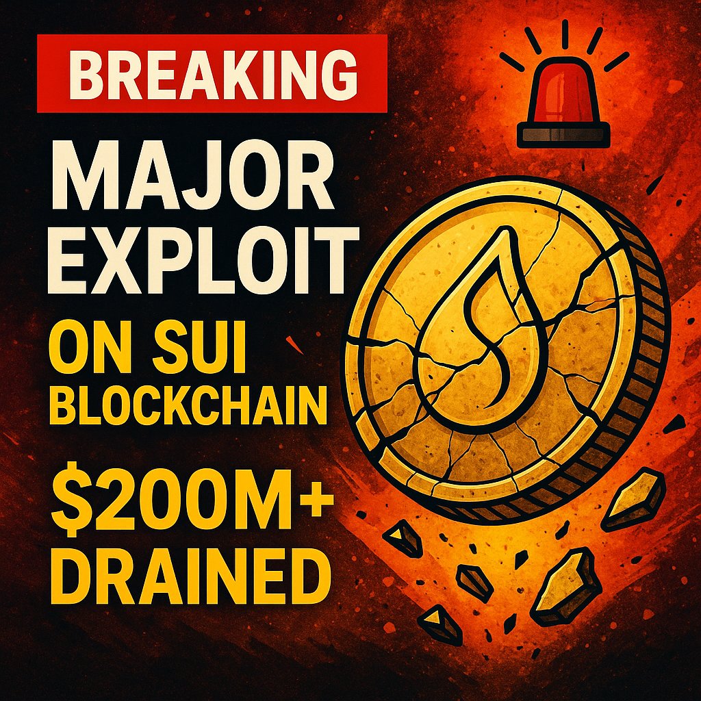 BREAKING 🚨
Major Exploit on Sui Blockchain – $200M+ Drained

What Happened:
→ Cetus Protocol, Sui’s main liquidity provider, has been exploited.
→ Attacker took full control of SUI liquidity pools, draining massive funds.

Damage So Far:
→ Over $200M reportedly compromised.