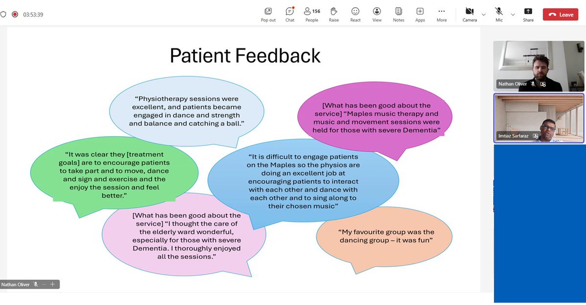 Research at CPFT (@cpft_research) on Twitter photo <a href="/CPFT_NHS/">CPFT</a> <a href="/imtiazAsarfaraz/">imtiaz</a> <a href="/nathannoliver/">Nathan Oliver</a> <a href="/KateBro88080231/">Kate Brown</a> <a href="/AliSkea1/">Alison Skea</a> <a href="/SteveGrangeNHS/">SteveGrange</a> <a href="/CarolineS_AHP/">Caroline Stackhouse</a> <a href="/CambsPboroICS/">Cambs & Peterborough Integrated Care System</a> <a href="/alzheimerssoc/">Alzheimer's Society</a> <a href="/DrBenUnderwood1/">Dr Ben Underwood</a> <a href="/cavelltherapy/">The Cavell Therapy Team</a> And here is what our patients think about all the fun activities offered by our #physiotherapy service to improve their experience on <a href="/CPFT_NHS/">CPFT</a> wards!
This is what means so much to our teams, making a difference in people’s lives.
#ImproveCPFT #DementiaActionWeek <a href="/CPFT_NHS/">CPFT</a> <a href="/imtiazAsarfaraz/">imtiaz</a> <a href="/nathannoliver/">Nathan Oliver</a> <a href="/KateBro88080231/">Kate Brown</a> <a href="/AliSkea1/">Alison Skea</a> <a href="/SteveGrangeNHS/">SteveGrange</a> <a href="/CarolineS_AHP/">Caroline Stackhouse</a> <a href="/CambsPboroICS/">Cambs & Peterborough Integrated Care System</a> <a href="/alzheimerssoc/">Alzheimer's Society</a> <a href="/DrBenUnderwood1/">Dr Ben Underwood</a> <a href="/cavelltherapy/">The Cavell Therapy Team</a> And here is what our patients think about all the fun activities offered by our #physiotherapy service to improve their experience on <a href="/CPFT_NHS/">CPFT</a> wards!
This is what means so much to our teams, making a difference in people’s lives.
#ImproveCPFT #DementiaActionWeek