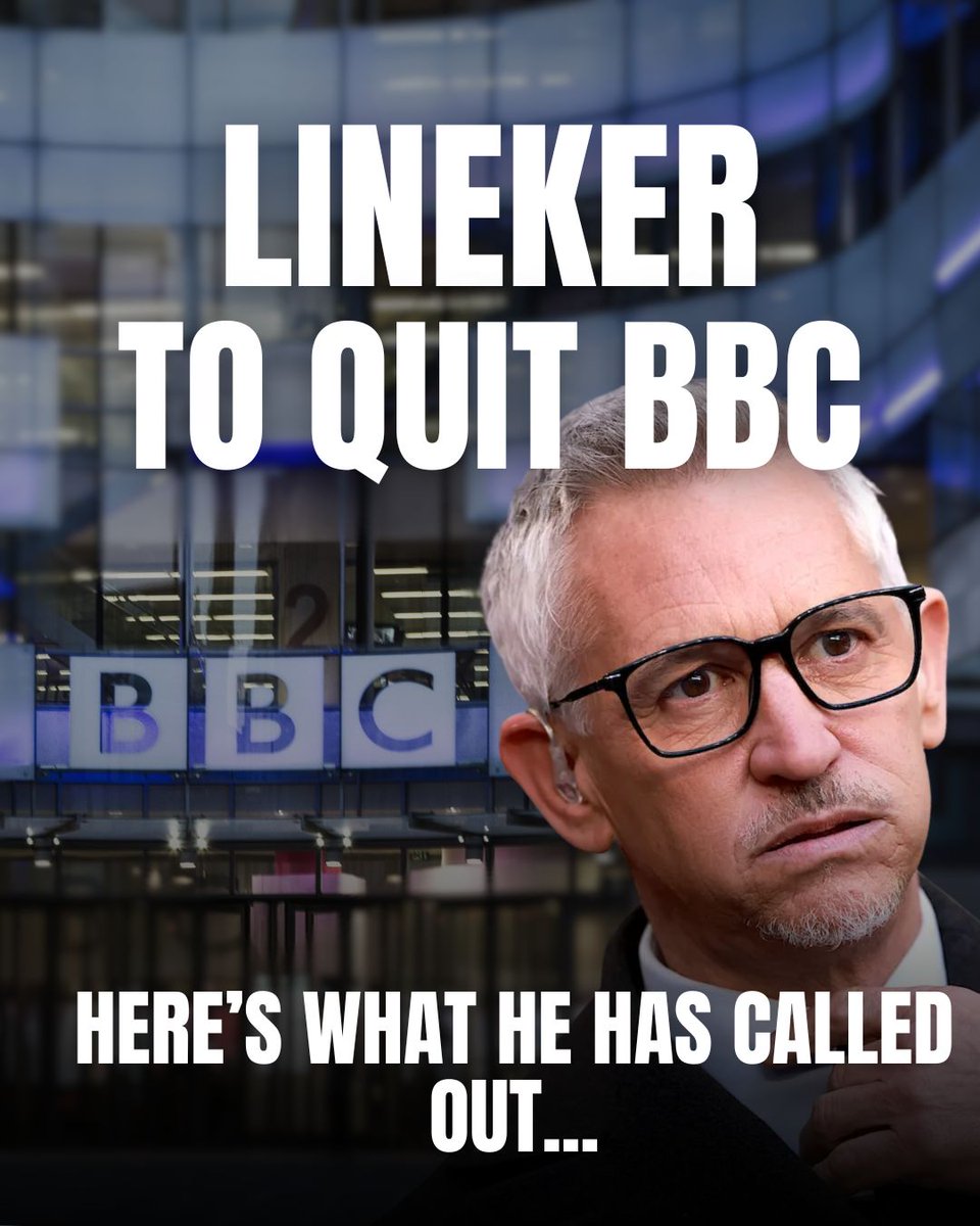 They wanted it to be all over - and now it is, Gary Lineker has left the beeb. 

Never afraid to speak his mind on important issues - here’s some things he’s called out over the past few years…rightly so….. 

1/6