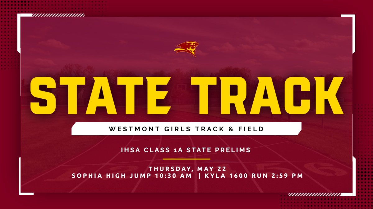 Good luck to Sophia and Kyla today at STATE TRACK in the Class 1A Preliminaries! Sophia competes in the high jump around 10:30 am; Kyla will run her 1600 prelim at around 2:59 pm. GOOD LUCK TRACKSTERS!
