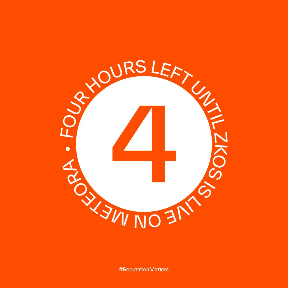 Four hours left until $ZKOS goes live on Meteora.