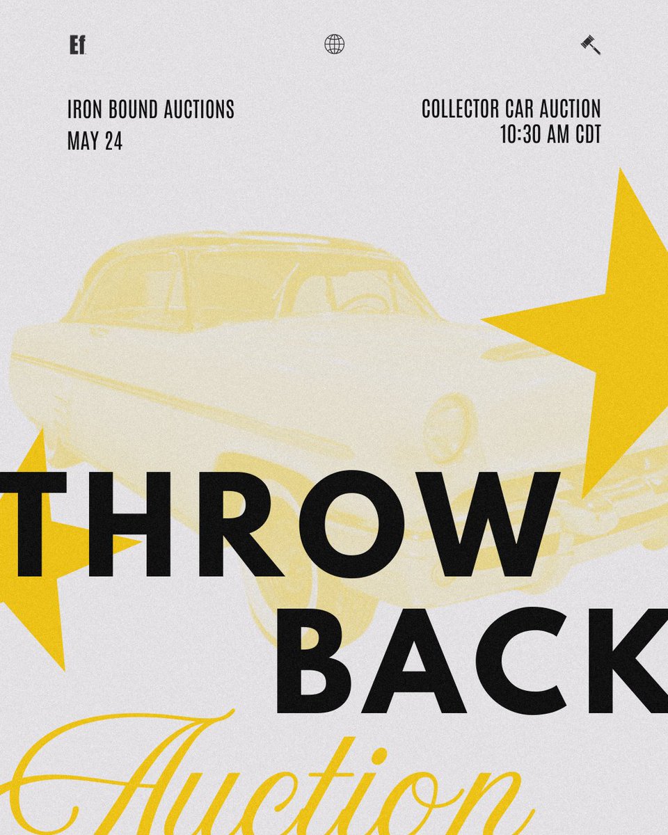 EQfacts's tweet image. Looking for a car that never goes out of style? 🚗

Iron Bound Auctions' Collector Car Auction features over 40 collector cars. Add to your Watch List now on Equipmentfacts!

📅 May 24
⌚ 10:30 AM CDT
🔗 ow.ly/afmW50VWAqJ

#CollectorCars #TexasAuction #VintageCar