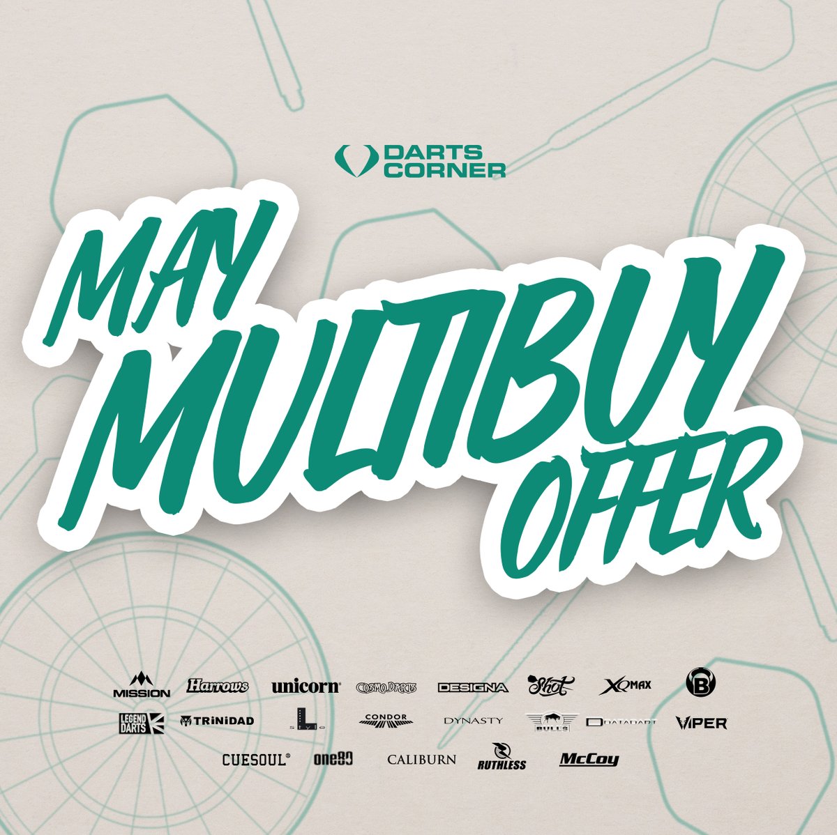 DartsCorner's tweet image. May Bank Holiday Multibuy Madness! 🛍️

We’ve slashed the price on hundreds of darts – and the more you buy, the more you save!

🔥 2 for £20, £40, £60, £80 and £100!

Shop now 👇
dartscorner.co.uk/collections/ma…

🕒 Ends 26/05/25. T&amp;amp;Cs apply. #WeGetDarts #Multibuy #Darts