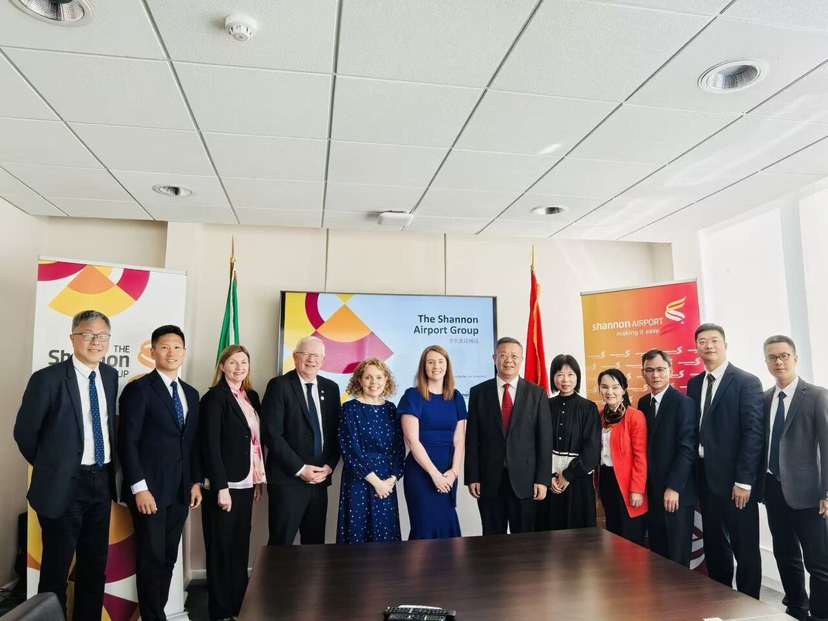 The Shannon Airport Group (@snnairportgroup) on Twitter photo We were delighted to welcome Professor Luo Shaoming, President of Foshan University, accompanied by Professor Vincent Cunnane, President of <a href="/TUS_ie/">Technological University of the Shannon</a> this week.
While here Professor Luo and the delegation were briefed by our Director of Public Affairs, <a href="/cm_kelleher/">Caroline Kelleher</a> and our Head of We were delighted to welcome Professor Luo Shaoming, President of Foshan University, accompanied by Professor Vincent Cunnane, President of <a href="/TUS_ie/">Technological University of the Shannon</a> this week.
While here Professor Luo and the delegation were briefed by our Director of Public Affairs, <a href="/cm_kelleher/">Caroline Kelleher</a> and our Head of