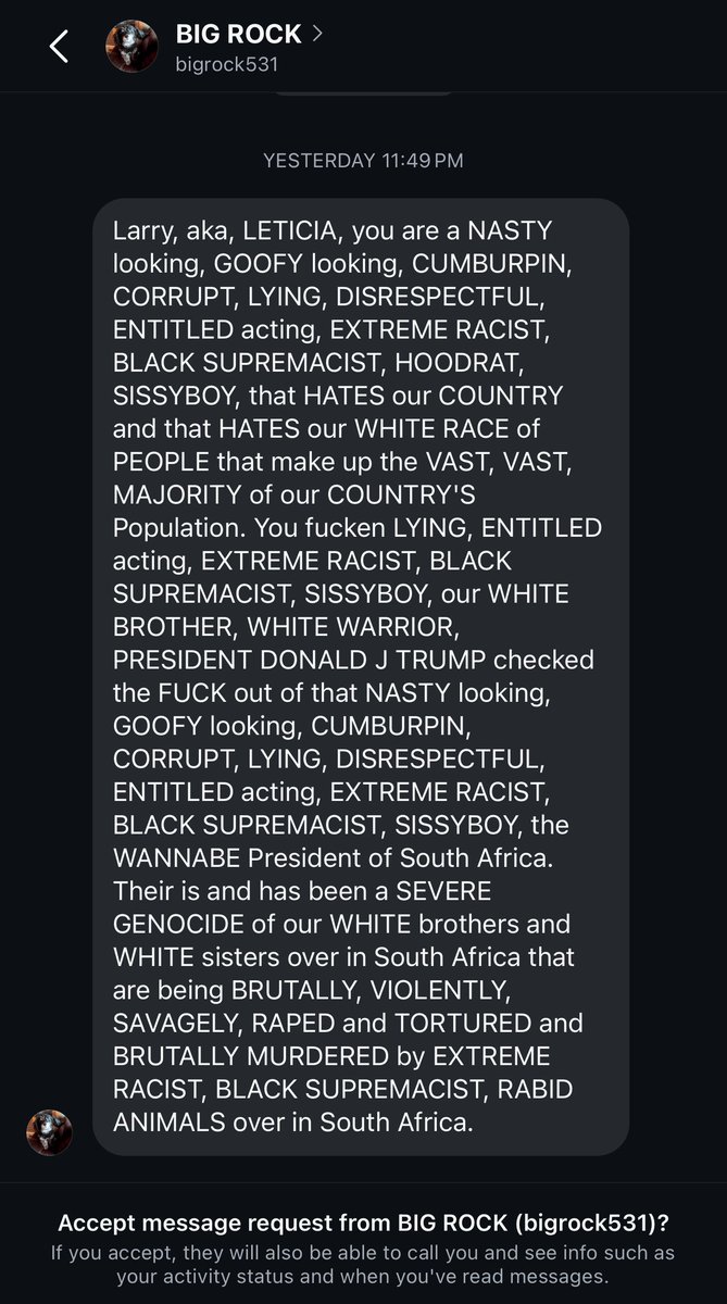 I got some racist reactions to my reporting on the Trump-Ramaphosa meeting but this was my favorite