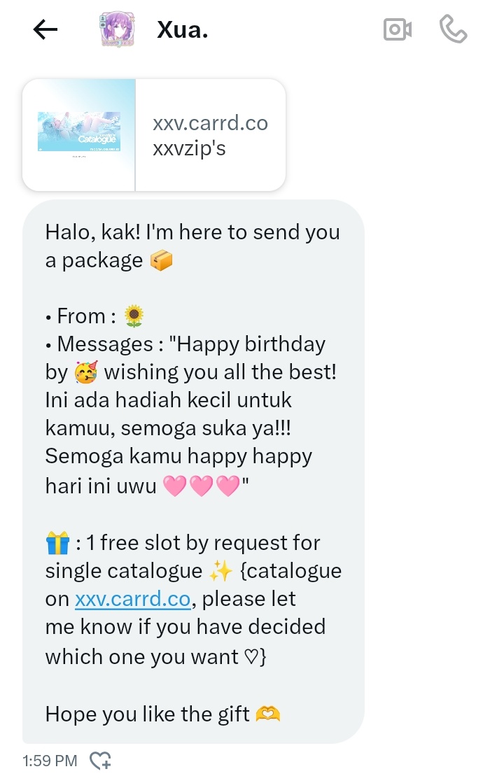 Ya ampun thank you so much buat anon 🤧. Pls kalian muncul dong dm aku gtu, aku mau terima kasih langsung ke kalian 😭. Semoga rejeki kalian berdua lancar dan wish you all the best to you too 🫂. Minimal dikasih clue gtu biar seenggaknya aku tau siapa kalian ($(#)@)(_(# 🫨