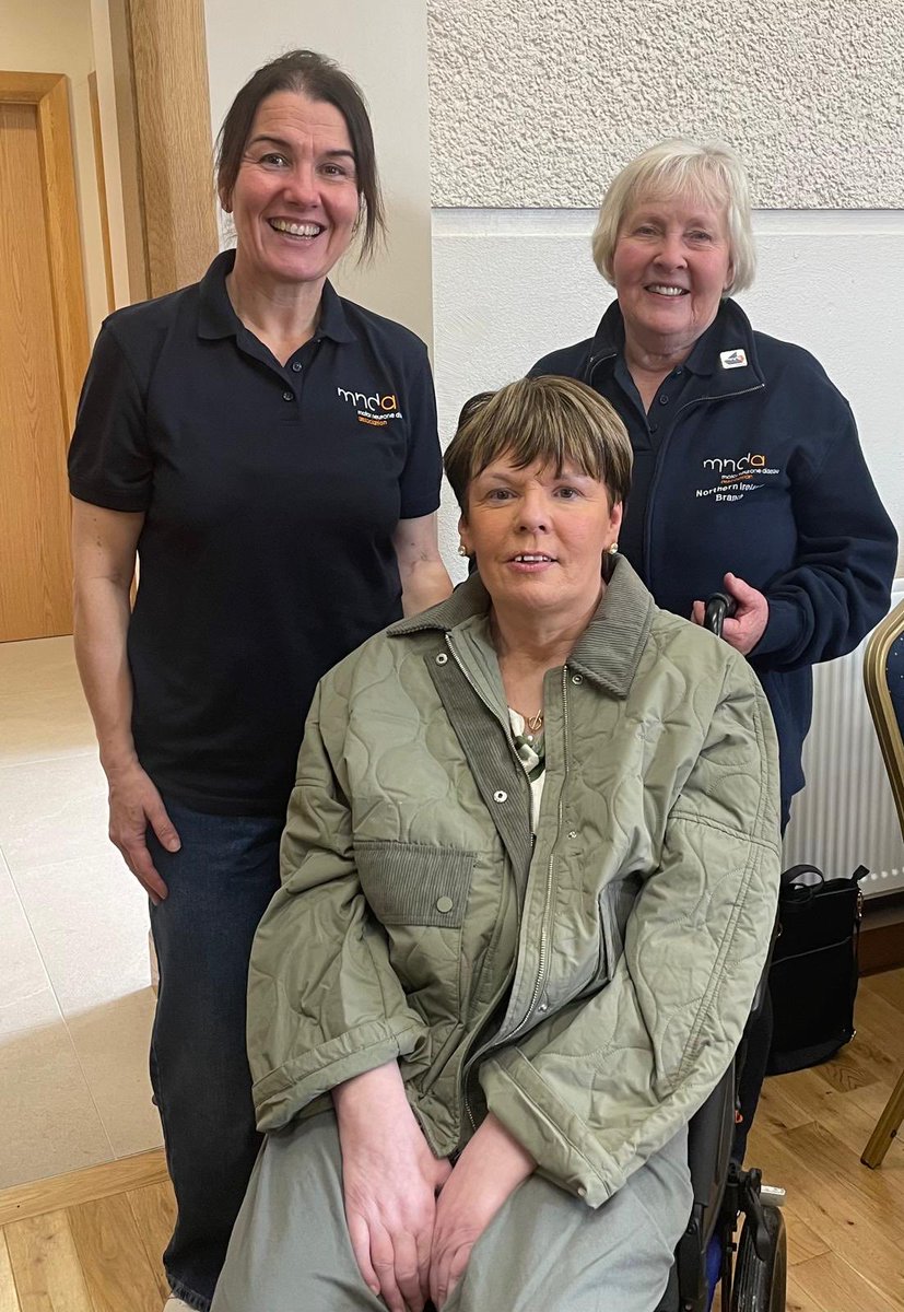 Colette Conway and family organised a fabulous Coffee Morning in April  🍰☕️ visitors enjoyed tea, coffee and cake at the event while raising money for MNDA NI.

Thank you all for your support! Colette is pictured with Association Visitors Sharon O’Kane and Marie Holmes