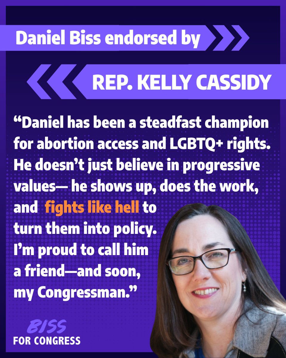 Daniel Biss (@danielbiss) on Twitter photo I am proud to share <a href="/RepKellyCassidy/">Rep. Kelly Cassidy</a>'s vision for our community and look forward to working with her to accomplish our goals. I am proud to share <a href="/RepKellyCassidy/">Rep. Kelly Cassidy</a>'s vision for our community and look forward to working with her to accomplish our goals.
