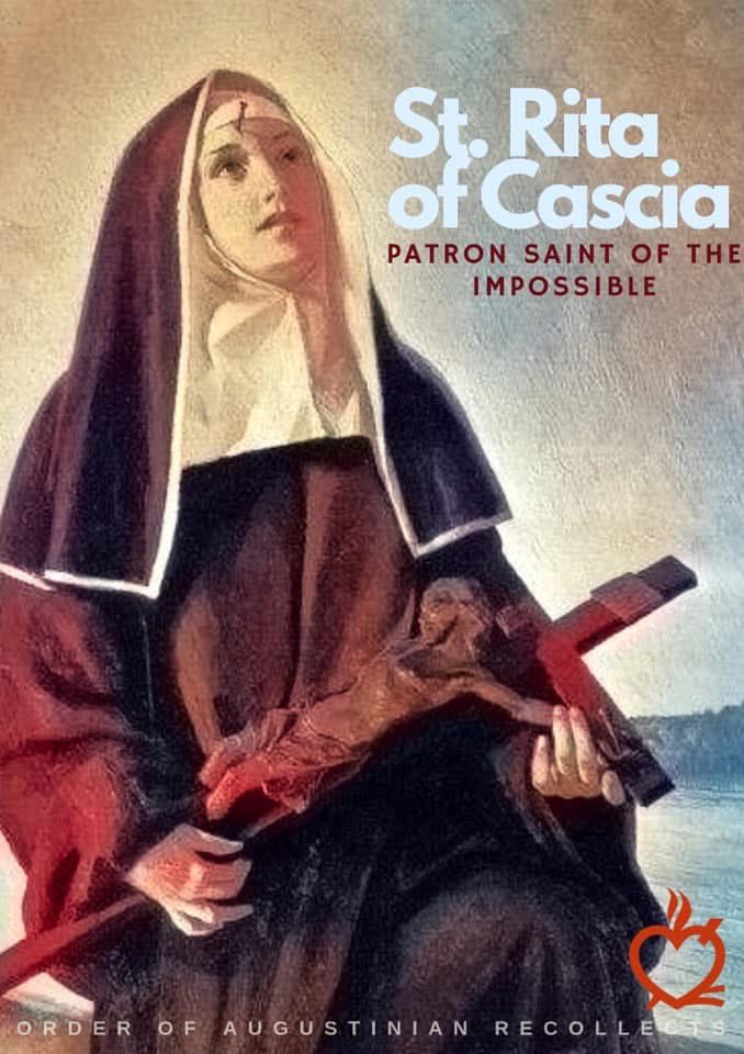 rodelriddle's tweet photo. Sta. Rita, patron of the impossible causes, as we celebrate your feast day, we all pray that our intentions and prayers, however impossible they may seem, be answered. Almighty God, bless us. https://t.co/OwpTs5e40K