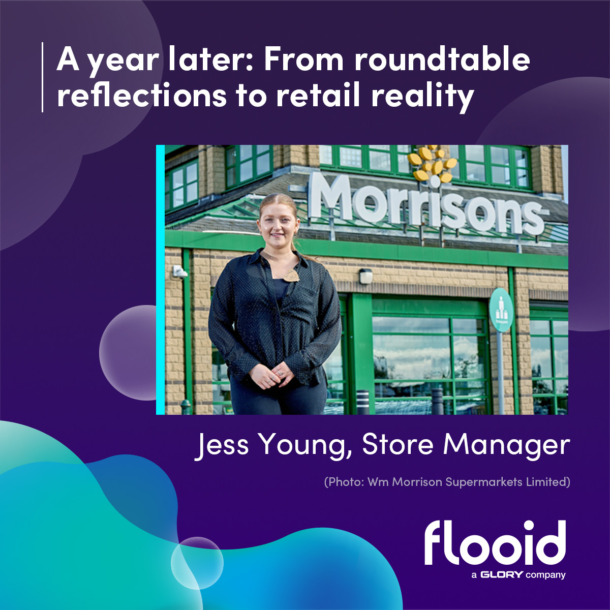 A year after the “People and Technology: The Future of Retail” Grocery Gazette roundtable, <a href="/Morrisons/">Morrisons</a> Store Manager, Jess Young, reflects on how the industry conversation has evolved—and how her own journey has progressed in parallel.

➡️flooid.com/uk/blog/a-year…

#makeitflooid