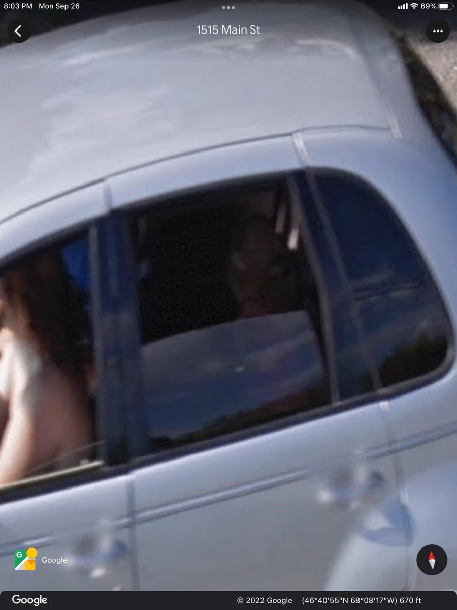 maniaUFO's tweet image. Grey Alien caught via Google Maps in the back seat of a car in Appleton, Maine🧐
This Being belongs to the race of grey aliens and was caught by surprise by the google maps camera👽👽