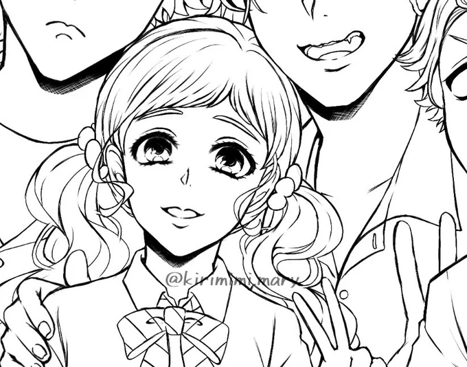 監ちゃん何度描き直しても可愛くない
#twstプラス 
メンズも苦手なのにおにゃのこも描けないとか… 