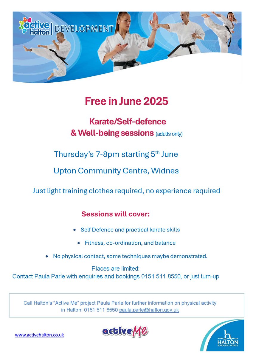 Halton Sports Dev (@haltonsportsdev) on Twitter photo <a href="/HaltonGetActive/">Halton Get Active & active me</a> Free in June
Suitable for complete beginners
<a href="/HaltonBC/">Halton Council</a> <a href="/HaltonGetActive/">Halton Get Active & active me</a> Free in June
Suitable for complete beginners
<a href="/HaltonBC/">Halton Council</a>