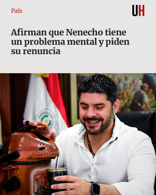 hubiera sido título más purete: 
"Afirman que Nenecho es un loco mental y piden su renuncia"