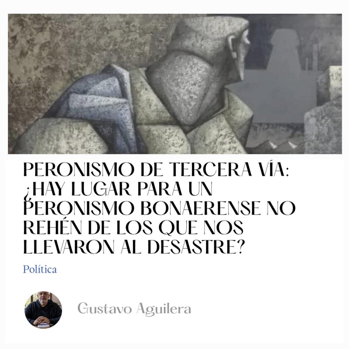 PanamaRevista's tweet photo. Peronismo de tercera vía: ¿hay lugar para un peronismo bonaerense no rehén de los que nos llevaron al desastre?
Por Gustavo Aguilera

✍️ @AguileraGus

🔗 https://t.co/p3KbsotrAd