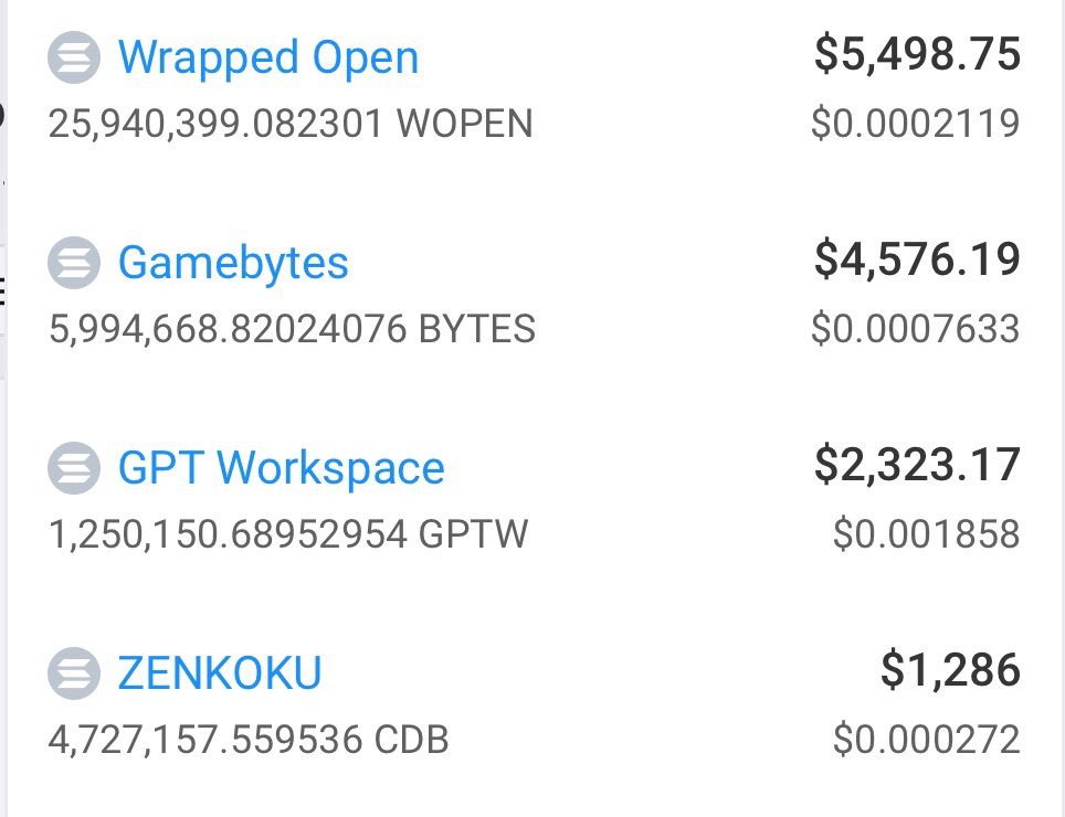 BasiliskBSL's tweet photo. Additionally, top $WOPEN holders also hold significant amounts of:
#QudeAIFramework $Qude
#NodeSphereAI $Nsai
#Stablecoin
#Gamebytes
#Collaterize #Collat
#PVS
#Buckazoids https://t.co/ma0CQIWJN8