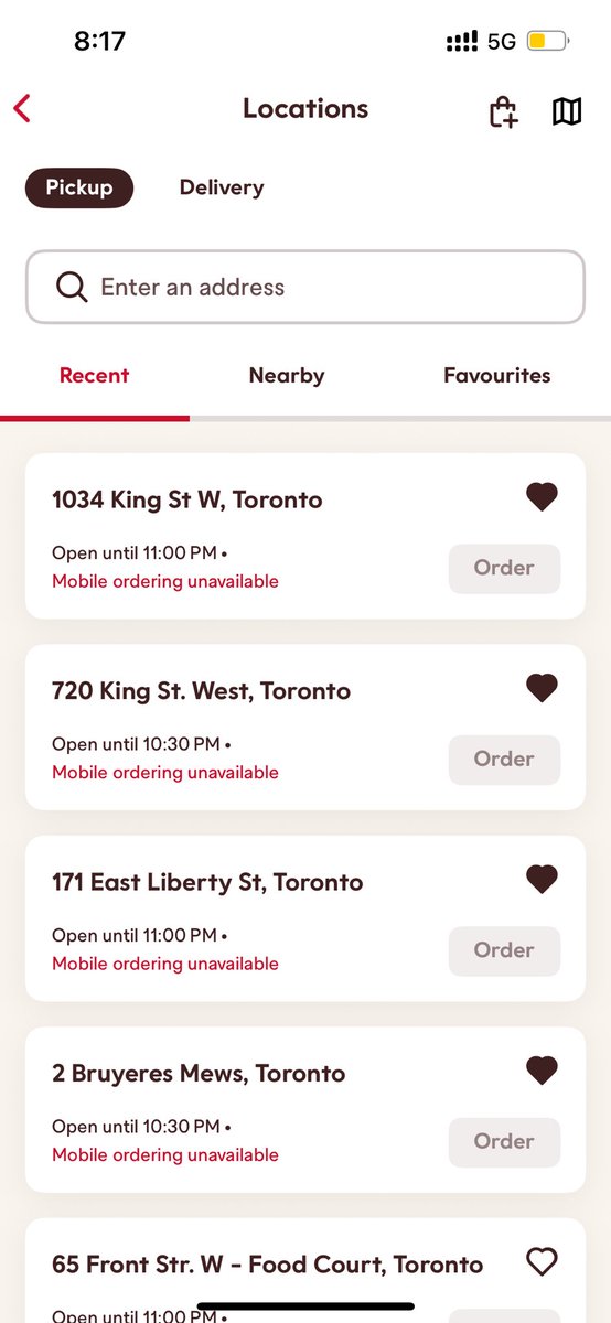gaynirish's tweet photo. @TimHortons hello 👋 not sure if it’s just me, but mobile ordering seems to be down https://t.co/6j1dxtserB