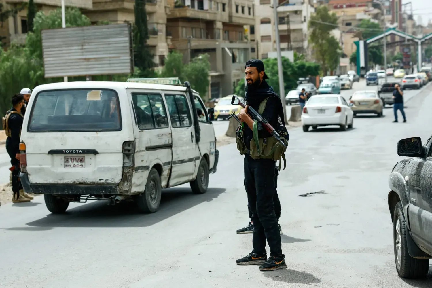 Clash Report on X: In southern Syria, an armed group briefly held the governor of Suweida hostage. Additionally, two attackers were killed in an assault on the Hmeimim airbase. Source: The New Clash Report on X: In southern Syria, an armed group briefly held the governor of Suweida hostage. Additionally, two attackers were killed in an assault on the Hmeimim airbase. Source: The New