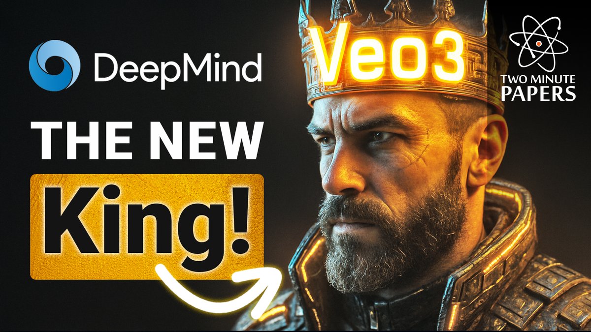 DeepMind’s Veo3 AI - The New King Is Here!
youtube.com/watch?v=Pqx-gS…