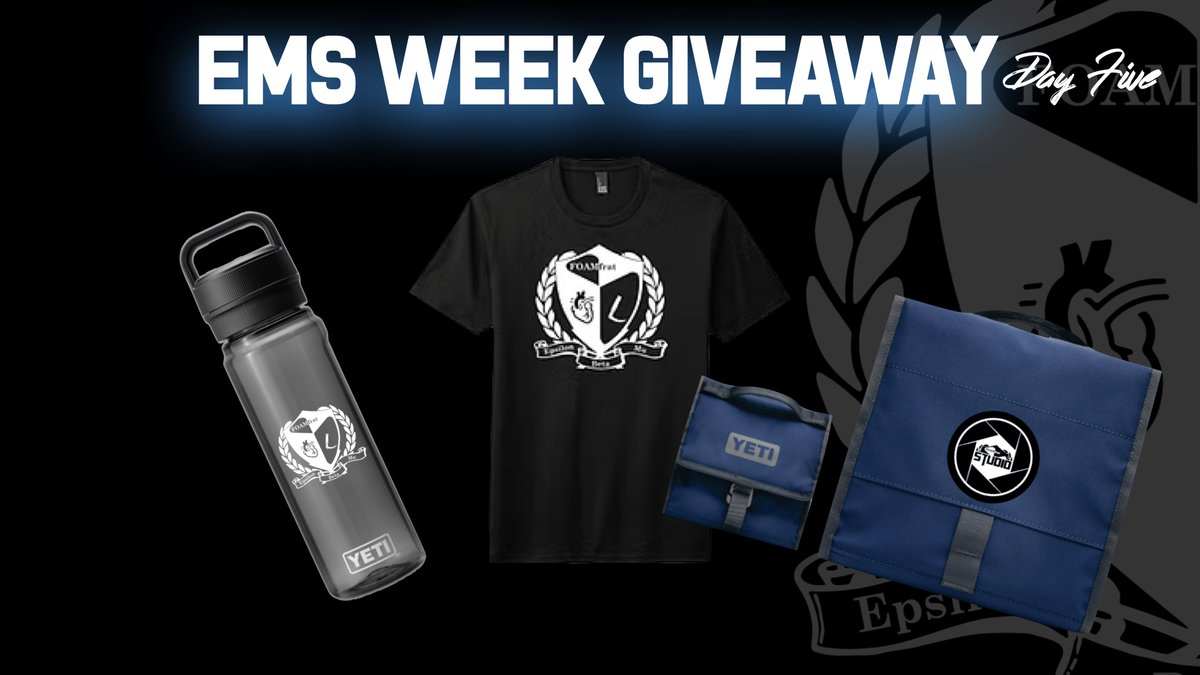 EMS Week Giveaway - Day 5

For your chance to win today's EMS week giveaway, just click the link below and follow the steps! 

bit.ly/43cdEXP 

Winners will be announced tomorrow morning!

Congratulations  to yesterday's winner! 
🏆 Lane Coffman 
🏆Raymond Brandt