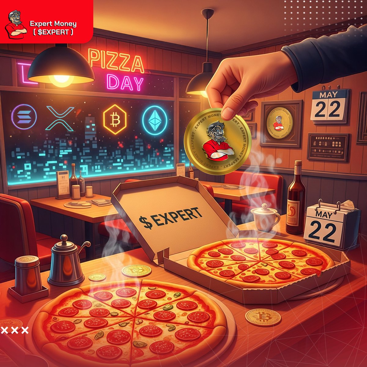 🍕 May 22, 2010

Laszlo Hanyecz made history by buying 2 pizzas for 10,000 #Bitcoin 😳

That “tasty” mistake 🍕💸 would be worth billions today 🤑

❗Don’t make the same mistake with $EXPERT 🚀

💎 The token of the community, the value of tomorrow 🌍

<a href="/expert_para/">$_Expert Para_$</a> ₿
👇
#PizzaDay