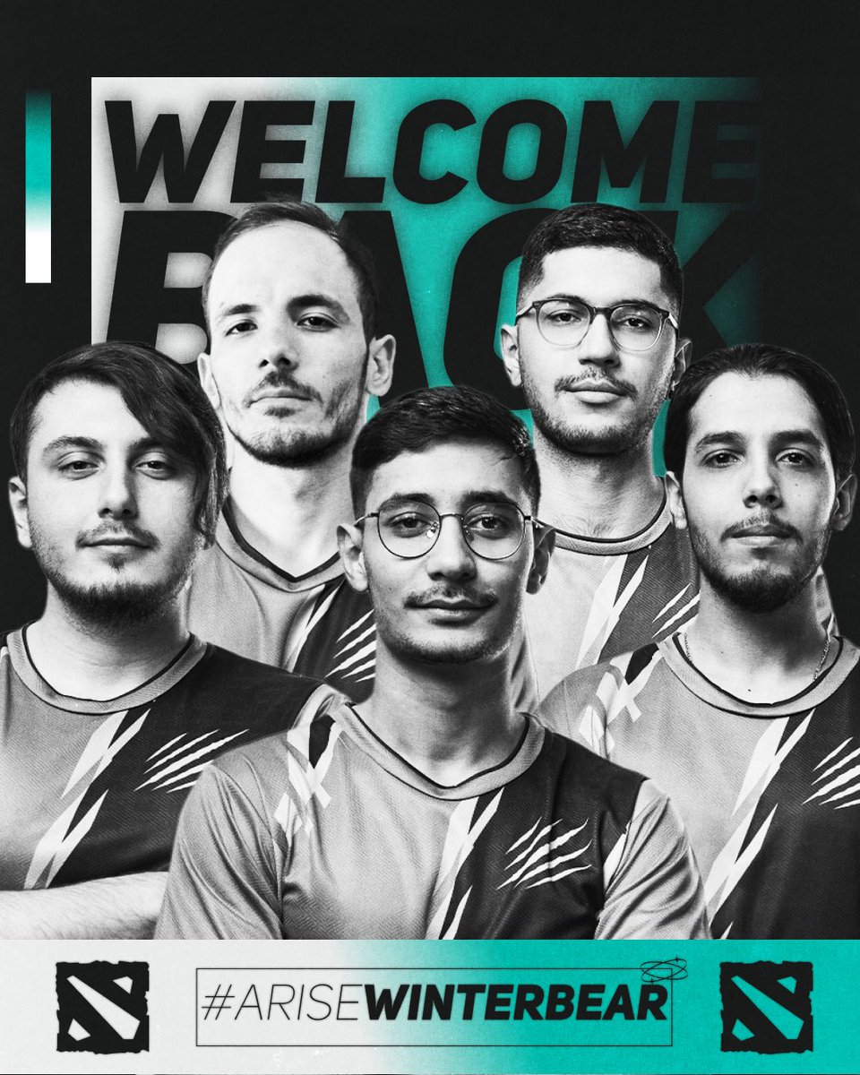 winterbeargg's tweet photo. The Defense of the Ancients continues, and the bears must rise from their winter slumber.
We proudly present our Dota 2 roster:

🇮🇷 Re{Ali}Ty
🇮🇷 Mikey
🇮🇷 KaChal
🇹🇷 Jeezy
🇹🇷 Stoic

#AriseWinterBear https://t.co/OOBwud46rn