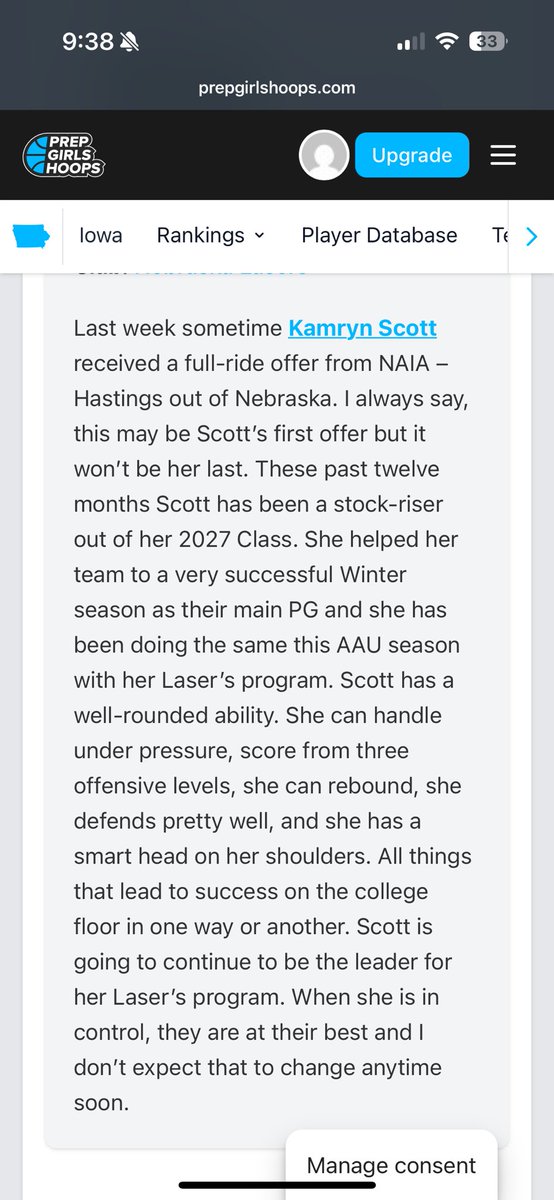 Always grateful for the recognition and the time Prep Hoops and scouts like <a href="/PGHBrooks/">Jeremy Brooks</a> put into our kids! <a href="/kamryn_scott1/">Kamryn Scott</a>