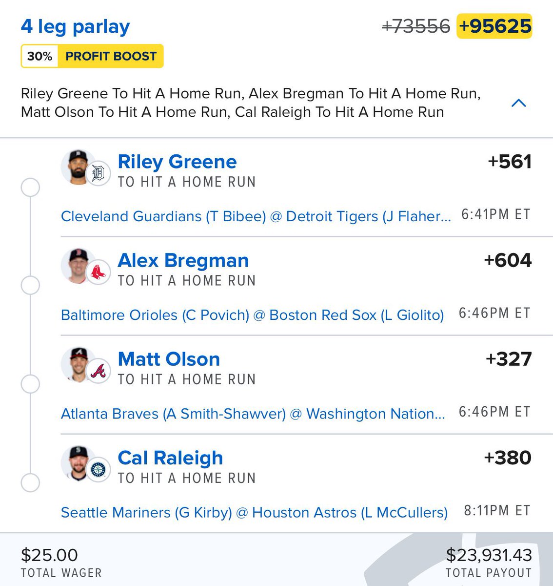 Dreamweaver_40's tweet image. 4 Swings from Glory
Join Free Telegram: t.me/+u-fH4zixppUyM…
#GamblingX #GamblingTwitter #sportsbettingpicks #FanDuel #prizepicks #NBA #CBB #HardRockBet #MLB #NHL #DraftKings