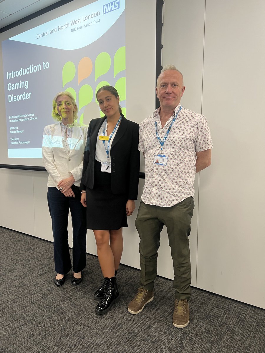Henrietta Bowden-Jones (@hbowdenjonesobe) on Twitter photo Such a great turnout for our Gaming Disorder presentation <a href="/rcpsych/">Royal College of Psychiatrists</a> Addictions Faculty Conference.
Our team at the National Centre for Gaming Disorders <a href="/NHSEngland/">NHS England</a> has had over 1000 referrals. If you are experiencing harm from your gaming get in touch. Such a great turnout for our Gaming Disorder presentation <a href="/rcpsych/">Royal College of Psychiatrists</a> Addictions Faculty Conference.
Our team at the National Centre for Gaming Disorders <a href="/NHSEngland/">NHS England</a> has had over 1000 referrals. If you are experiencing harm from your gaming get in touch. 