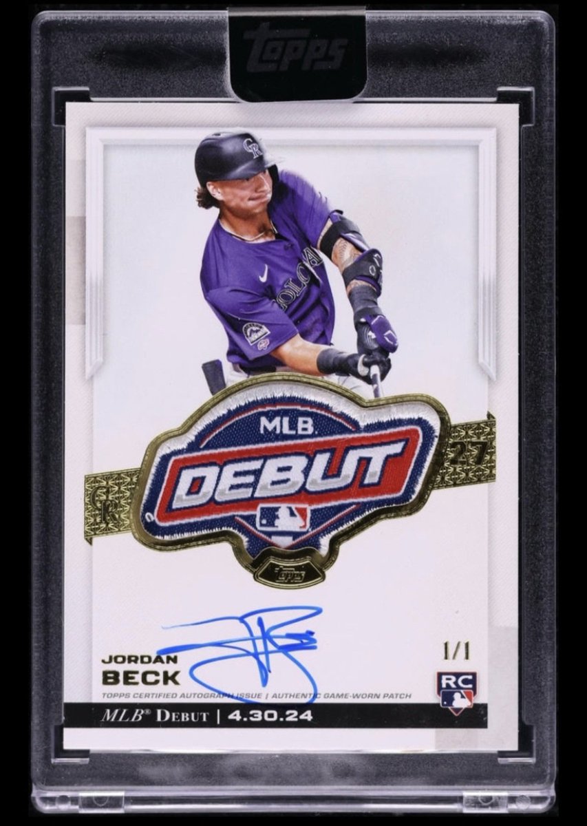 bowman1of1's tweet photo. Missed a few Debut Patches that surfaced a while back on @FanaticsCollect. Jordan Beck & Chris Roller sold at the end of April. Jacob Hurtubise is listed now. All three are from the 2024 set.
#mlbdebutpatch (#208 #209 #210) https://t.co/Qd3YjfJ86A
