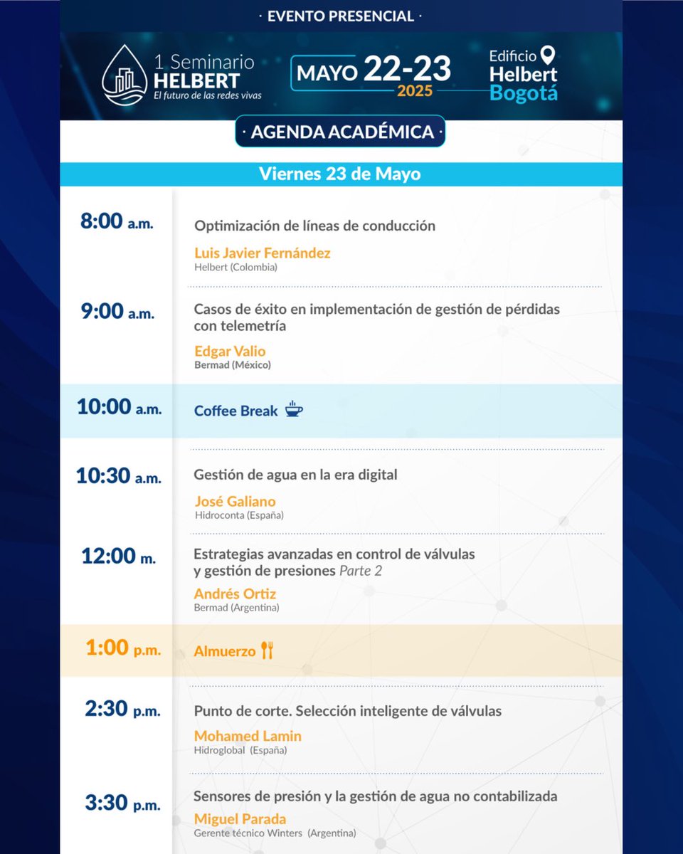Pabón Abogados & Asociados (@pabonabogados) on Twitter photo HOY nuestra socia <a href="/marthapabonp/">Martha Pabón</a> participará como conferencista en el 1er Seminario Helbert que reúne las voces expertas mas destacadas del sector hídrico en 🇨🇴.
En esta oportunidad, su análisis se enfocará en un tema del que poco se habla desde lo jurídico. #perdidasdeagua HOY nuestra socia <a href="/marthapabonp/">Martha Pabón</a> participará como conferencista en el 1er Seminario Helbert que reúne las voces expertas mas destacadas del sector hídrico en 🇨🇴.
En esta oportunidad, su análisis se enfocará en un tema del que poco se habla desde lo jurídico. #perdidasdeagua