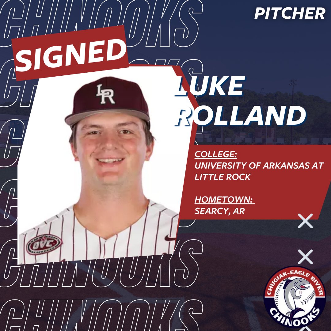 SIGNED

Luke Rolland has signed to play with the Chinooks this Summer 2025. Rolland will be a pitcher and comes from University of Arkansas at Little Rock.

#ChinooksBaseball #BaseballSigning #Signing #Nooks #NooksNation #RollNooks #FishOn #Baseball