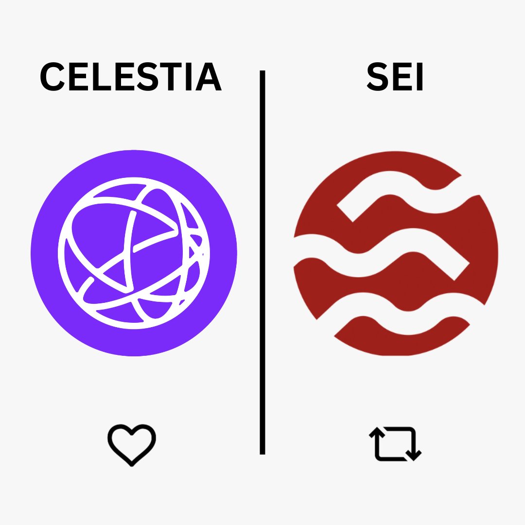GM Seiyans!

If I you have $10,000 to invest in 1 Altcoin.
Which one would you buy?

RT $SEI or LIKE $TIA?