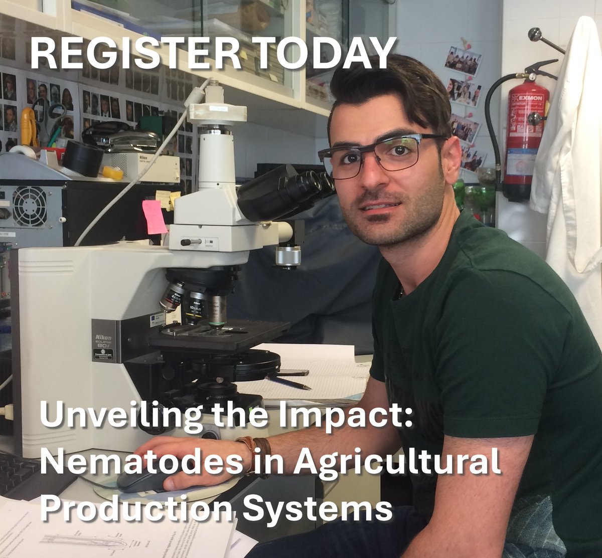 REMINDER TO REGISTER
🌾 Unveiling the Impact: Nematodes in Agricultural Production Systems
🧬Speaker: Dr. Milad Rashidifard
📅 Date: Friday, 23 May
🕒 Time: 13:00 - 14:30 SAST
📍 Location: Online Webinar
👉 Register Today! events.teams.microsoft.com/event/70b3f41e…