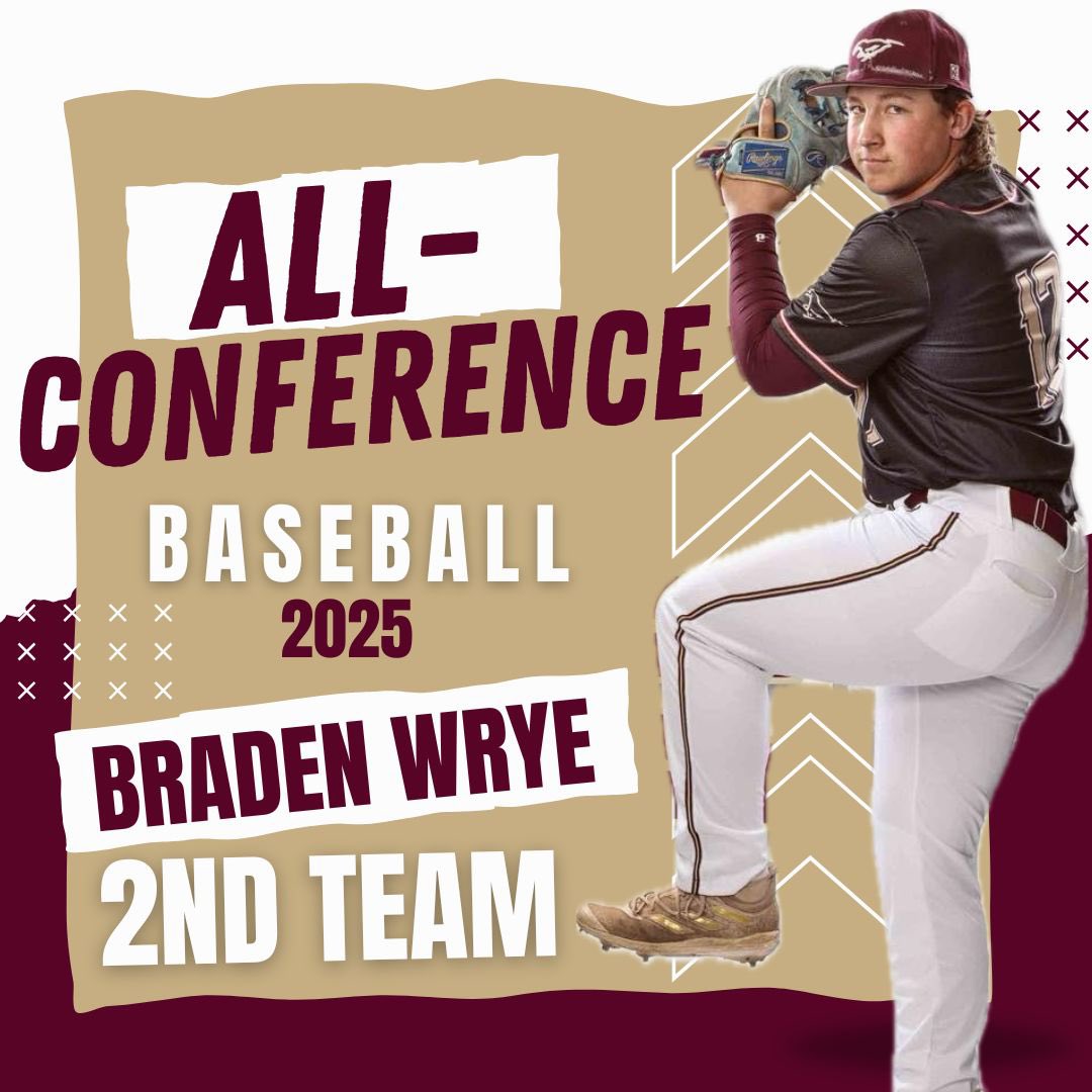 Congratulations to the following Baseball players for earning 2025 Tri-County All-Conference Honors!
1st Team-Drew Hinds
2nd Team-BK Bennett, Kole Evers &amp; Braden Wrye