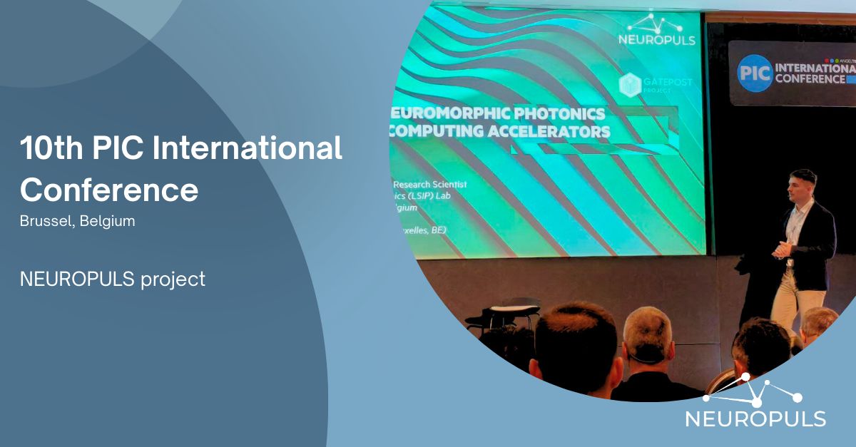 Earlier this month, Matěj Hejda from Hewlett Packard Enterprise had the chance presenting at the 10th edition of the PIC Magazine &amp; PIC International Conference —a key event bringing together leading academic and industrial players in the integrated photonics space.