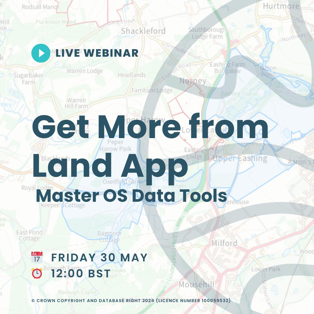Land App (@thelandapp) on Twitter photo 📣 Join us for a free live webinar on how to use <a href="/OrdnanceSurvey/">Ordnance Survey</a> data in Land App!
In this session, we’ll cover:
✅ How to use OS data layers, basemaps, and prints
✅ Where to access OS MasterMap and Field Boundary Downloads
✅ How to streamline land management workflows
✅ Q&A 📣 Join us for a free live webinar on how to use <a href="/OrdnanceSurvey/">Ordnance Survey</a> data in Land App!
In this session, we’ll cover:
✅ How to use OS data layers, basemaps, and prints
✅ Where to access OS MasterMap and Field Boundary Downloads
✅ How to streamline land management workflows
✅ Q&A