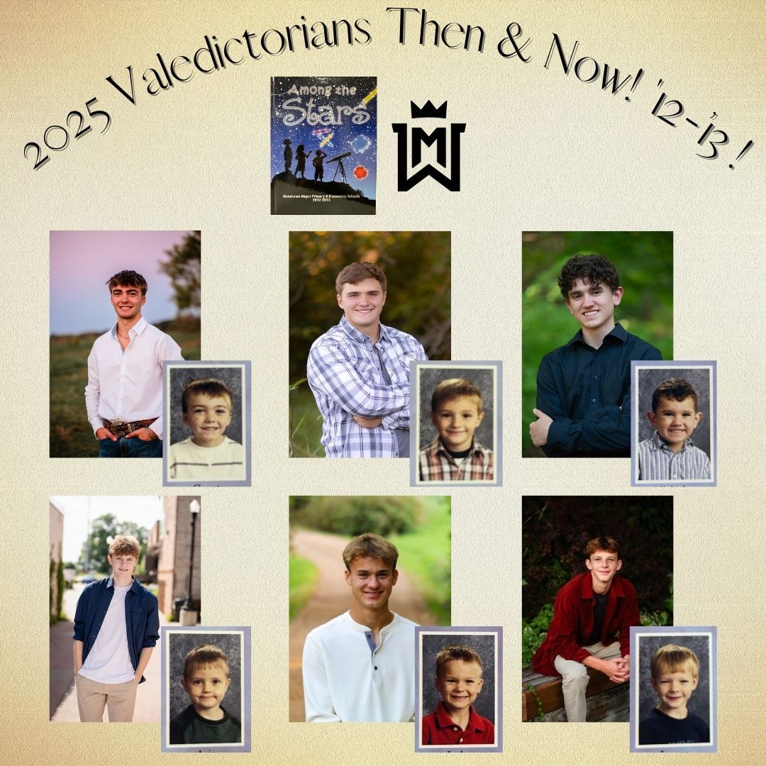 WMPublicSchools's tweet photo. 💙🎓It's Throwback Thursday- Graduation Edition! ⭐ONLY 1️⃣more day until GRADUATION!! Congratulations to our 6️⃣Valedictorians: Grant Pogreba, Trevor Lange, Nick Paine, Aric Haataja, Luke Jewison &amp; Lonne Gilbert.... Now... and Then💙🎓#WMThrowbackThursday https://t.co/KKEikb9bS1