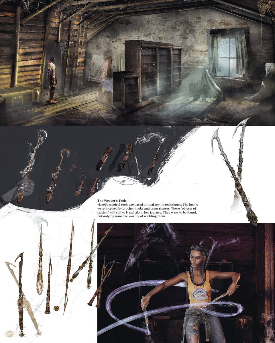 CompulsionGames's tweet photo. Take a gander at The Art of South of Midnight, our 160-page art book that explores our handcrafted art direction and features an array of concepts, environments, iconography, and more ✨ https://t.co/PCy9b4n1Uw
