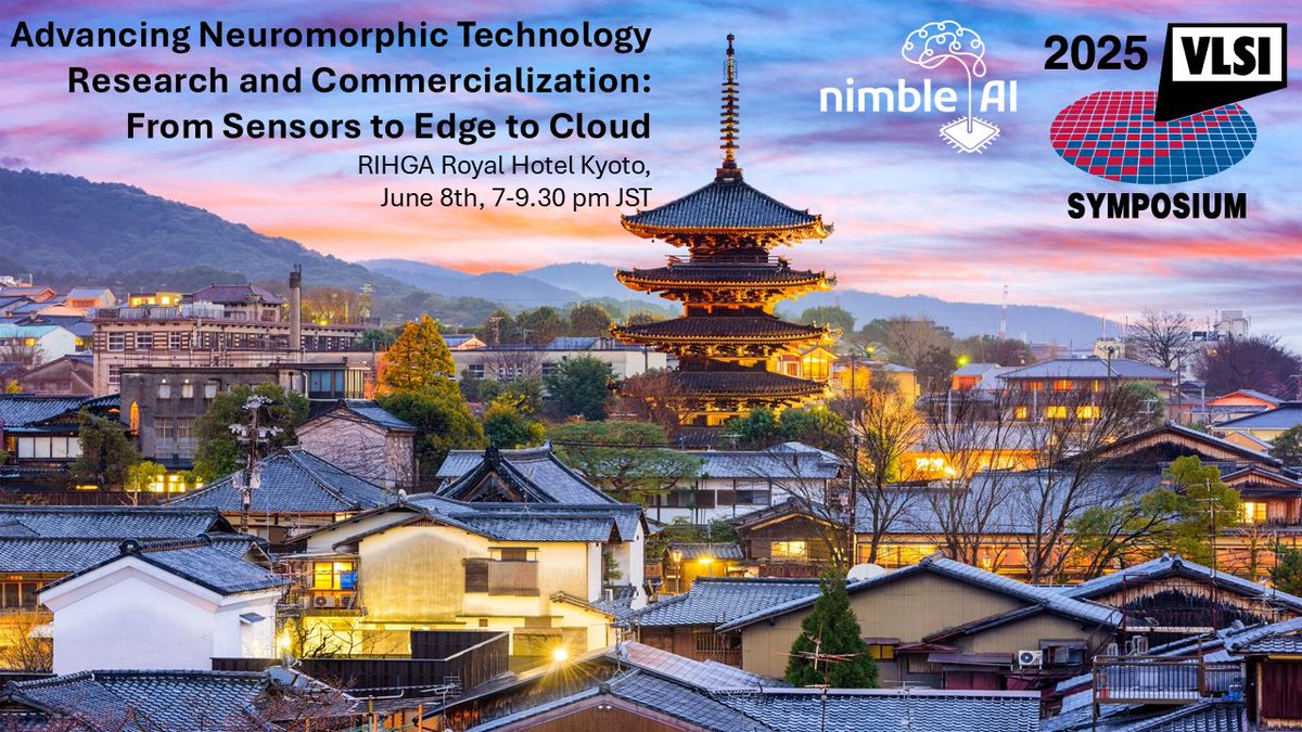 We invite you to our workshop on Advancing Neuromorphic Technology Research and Commercialization:From Sensors to Edge to Cloud in Kioto during hashtag#VLSI2025 we will discuss about recent advances in photonic neuromorphic accelerators.See you in Kyoto! lnkd.in/gX4hRqby
