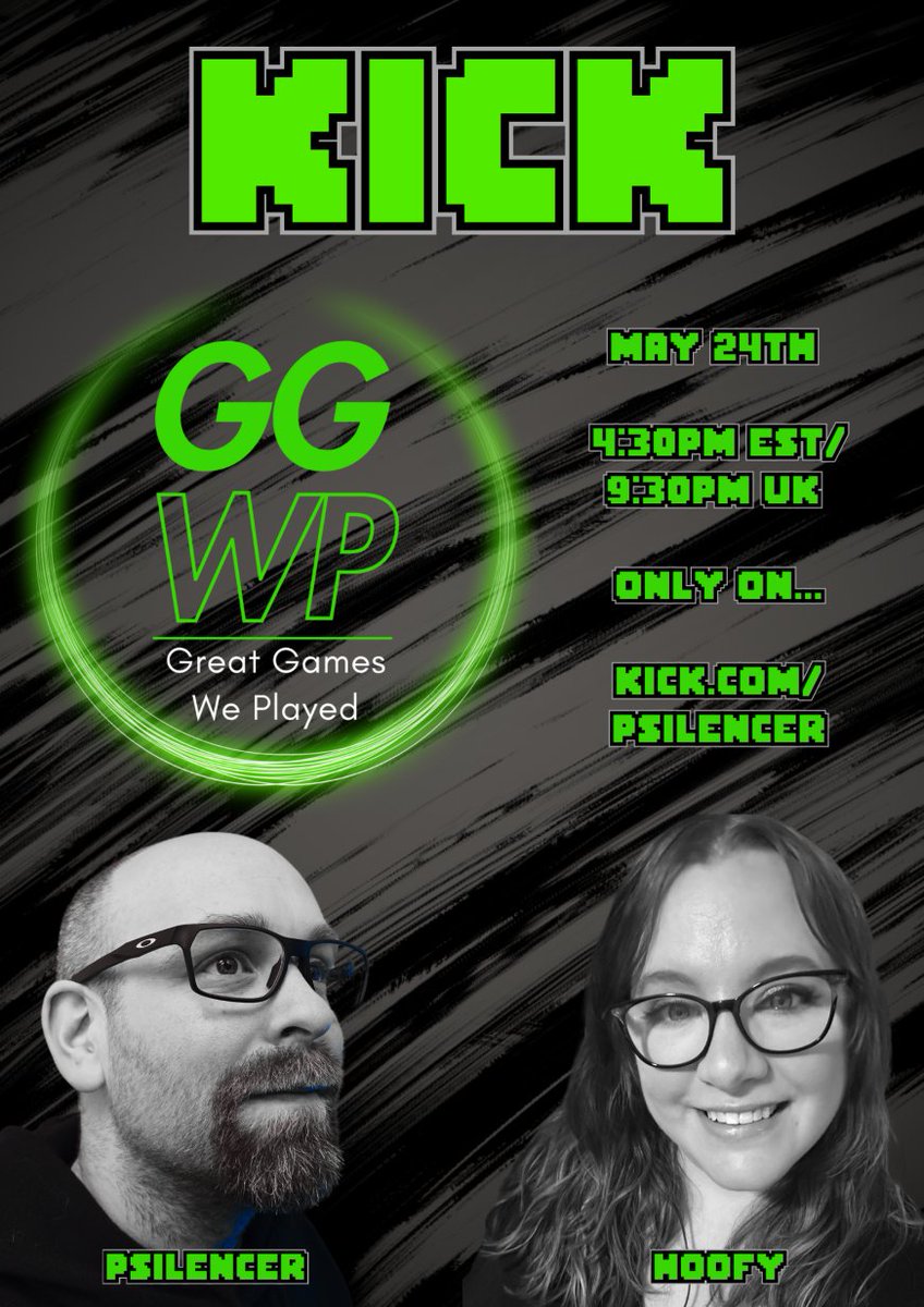 Guess what's back?!

The GGWP Podcast returns to <a href="/kick/"></a> with an incredible guest and newly partnered - <a href="/hoofy712/">Hoofy712</a>!

This insanely talented woman is an absolute beacon of positivity and I can't wait to get to know her better!

Tune in from 4:30pm EST this Saturday 24th!💚🔥