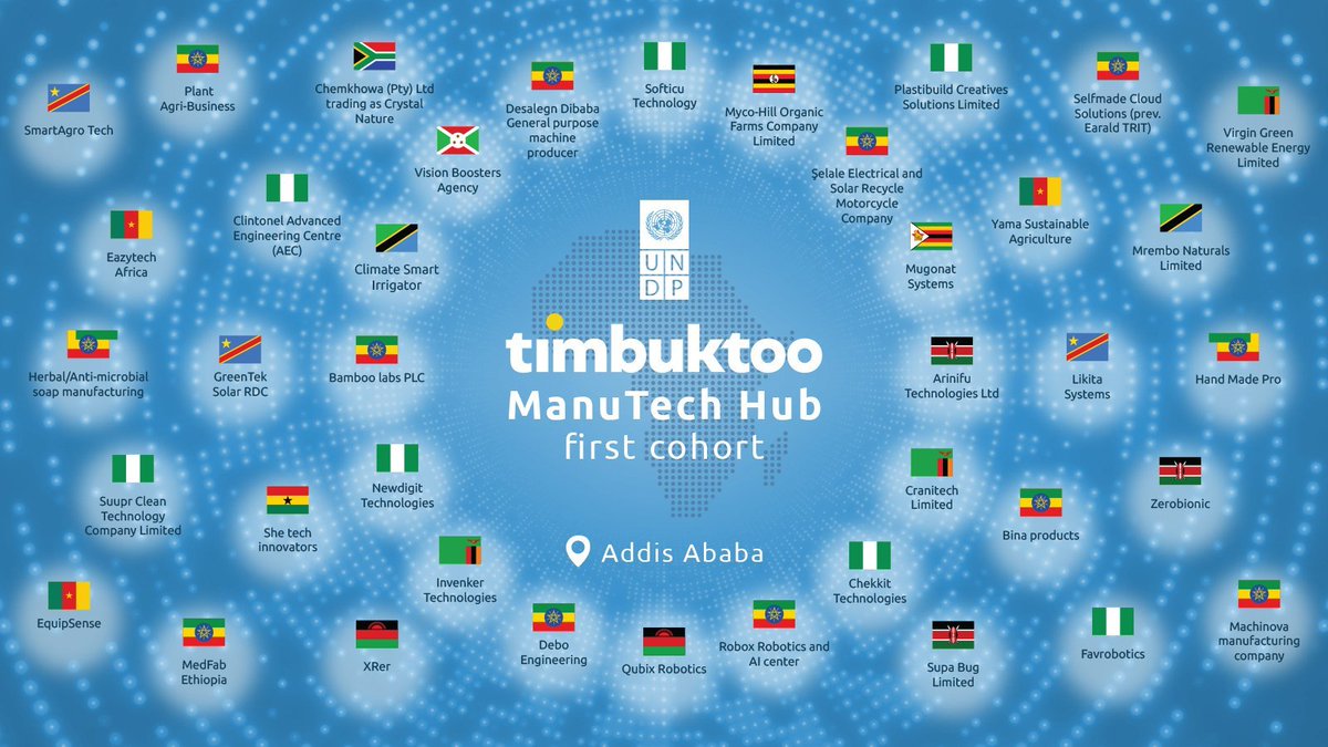 #Today - #African #startups in <a href="/timbuktooafrica/">timbuktooAfrica</a>'s first #ManuTech cohort reflected on the bootcamp that facilitated their access to &gt; 1K tools &amp; insights to take their business &amp; manufacturing sector in Africa to the next level.

Next▶️ incubation followed by residency in Addis.