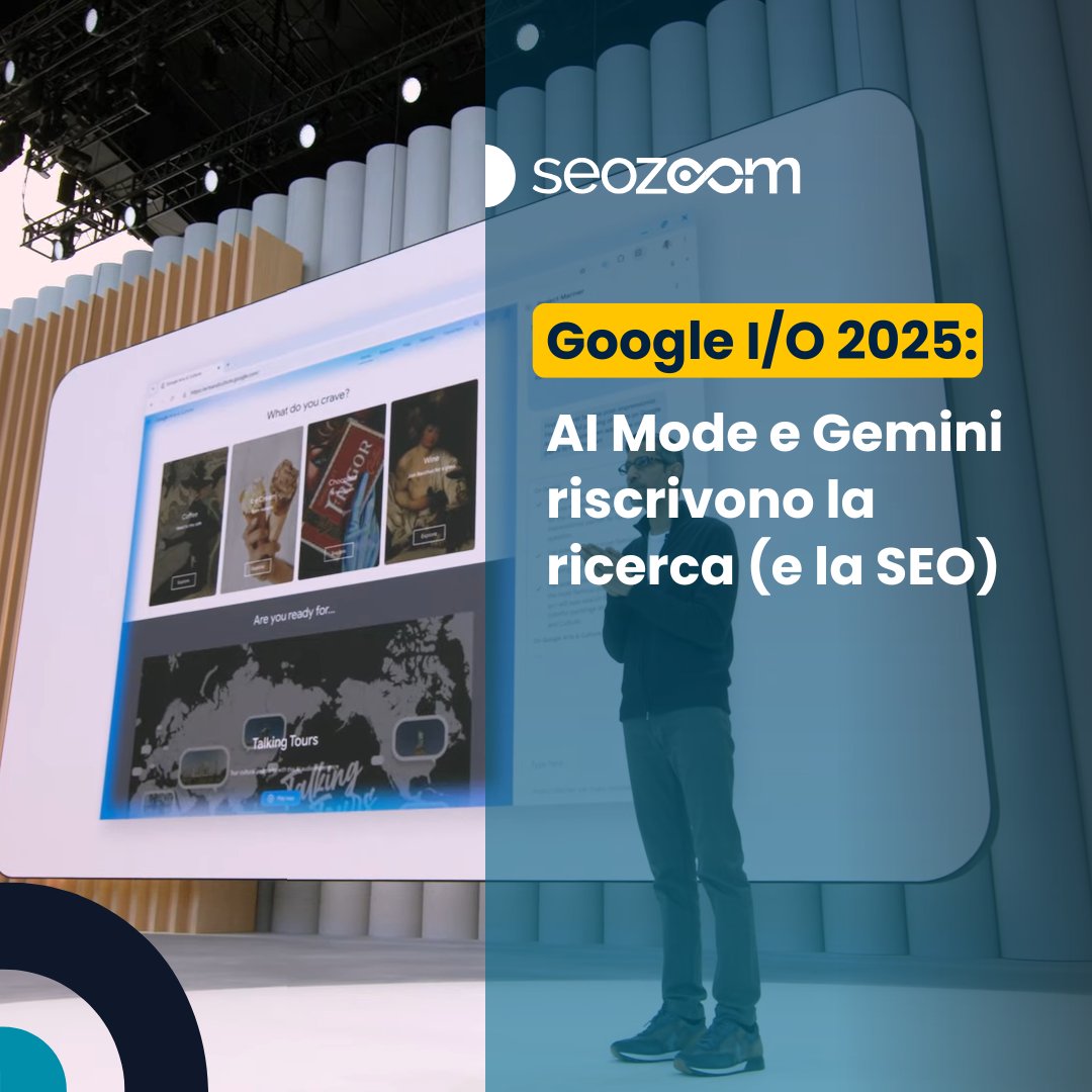Google I/O 2025 riscrive il futuro della ricerca online? Gemini, AI Mode e nuovi strumenti cambiano il panorama digitale: cosa succede e cosa cambia davvero (con uno sguardo lucido) 👇
seozoom.it/google-io-2025/

#SEOZoom #SEO #blog