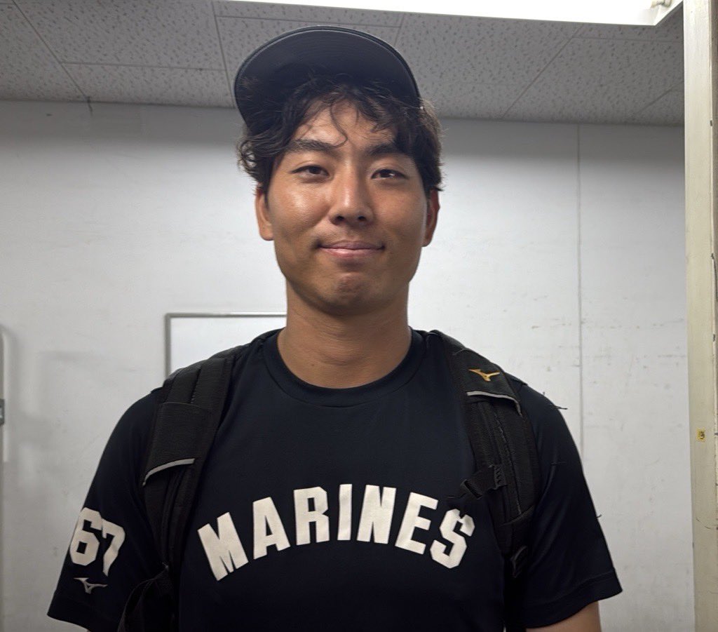 chibalotte_pr's tweet photo. 先制点はこの人のバットから。
チームを勇気づけた一打でした。
本日、茶柱立ちました！
#chibalotte #広報 #茶谷健太 https://t.co/5n0OKfJA5J